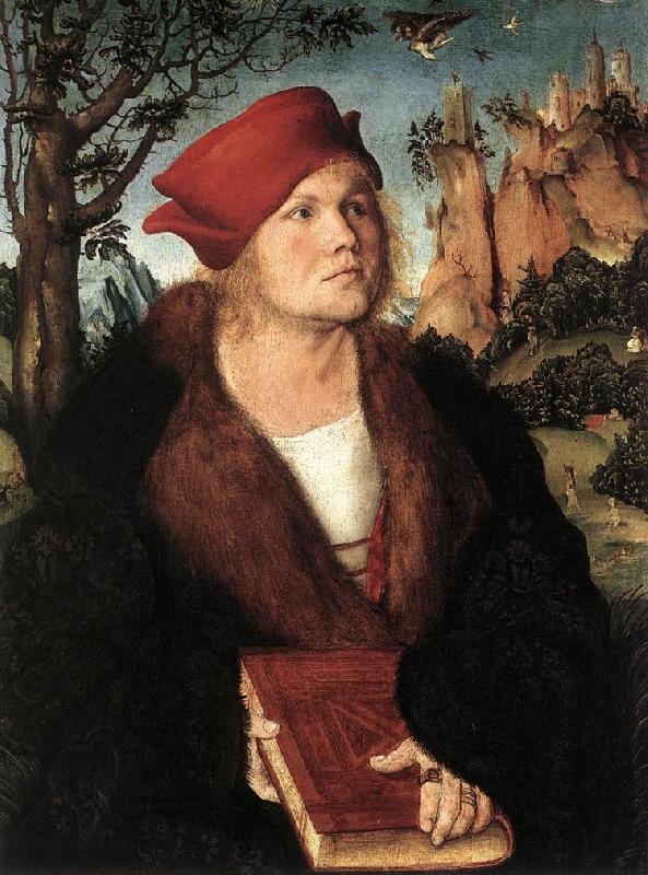 CRANACH, Lucas the Elder Portrait of Dr. Johannes Cuspinian ff oil painting image